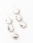 Goldair Gold Holographic Petal Bar Drop Earrings