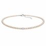 Pearl Necklace With Crystal Pendant