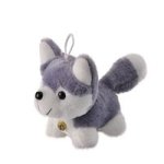Stuffed Dog - Plush Toys - Husky - Grey & White - 15 Cm - 2 Pack