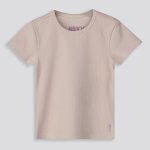 GIRLS Ribbed Tee - 10 Stone