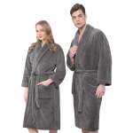 Luxury Spa Gown Charcoal