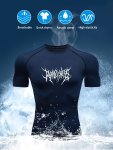 Men's Athletic Muscle Fit T-Shirt Men's Compression T-Shirt Breathable And High Elastic For Running Shaping And Cycling