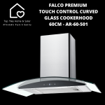 Falco Premium Touch Control Curved Glass Cookerhood - 60CM AR-60-501