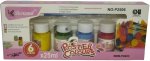 6 X 25ML Assorted Poster Paint Colors Set