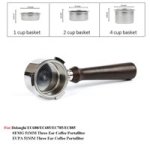 Coffee Accessories Portafilter Compatible For Delonghi F Black Wood