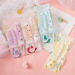 2PCS SET Gorgeous Hair Comb Set For Girls Portable Anti-static Plastic Hairdressing Comb Ideal Choice For Gifts