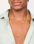 Mens Waterproof Gold Plated Stainless Steel MINI Box Chain Necklace