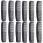 12-PACK Pocket Hair Combs Set Fine Dressing Comb For Women Men Kids-black