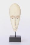 Cream Resin Mask On Stand 81X24X15CM
