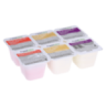 Crystal Valley Strawberry Vanilla & Granadilla Flavoured Smooth Low Fat Dairy Snack 6 X 75G
