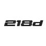 BM-218D-GBK High Quality Abs Compatible With Bmw 218D Trunk Emblem-gloss Black