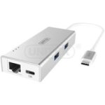 UNITEK USB 3 Type-c 2-PORT USB 3.0 Gb Lan