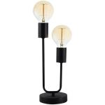 Bright Star Lighting Double Lamp Desk Lamp Matt Black
