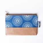 Shwe Leather-look Clutch Bag - Indigo