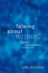 Talking About Nothing - Numbers Hallucinations And Fictions paperback