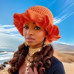 Chic Multicolor Crochet Ruffle Bucket Hat For Women & Men - Warm Knit Fisherman Cap With Elastic Fit Lightweight & Stylish