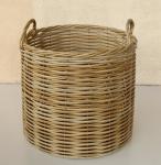 Outdoor Round Rattan Basket