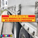 Warning Satellite Vehicle Sticker