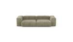 Two Module Sofa - Cord Velours - Khaki - 272CM X 115CM