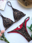 Triangle Leopard Bikini - Medium