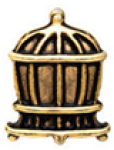 FLC148 - Bird Cage Floating Locket Charm