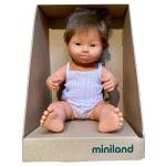 Miniland Caucasian Boy Doll With Down Syndrome - 38CM