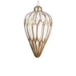 Glass Bauble 6X6X12CM - Oblong Middle