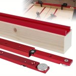2PCS Aluminium Alloy T-track Slot Miter Track And Miter Bar Slider Kit 800MM 31.5IN 450MM 17.72IN Table Saw Miter Gauge Rod T-ba