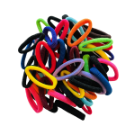 Assorted Colours Soft Elastic Hair Pony Bands - 50 Piece 7CM