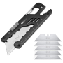 Edc Utility Knife 7-IN-1 Multitool Carabiner Clip Keychain