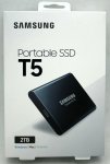 Samsung MU-2T0BW 2TB USB 3.1 Gen 2 Portable SSD With Both USB Type A And Type C Cables Read And Write Speed Up To
