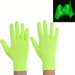 Fluorescent Green Glow In The Dark Gloves