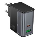 45W Power Dual Port Charger PD+QC3.0- Usb-c Usb-a Fast Charging