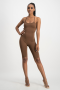 Aaliyah Tie Back Unitard - Pinecone - XS