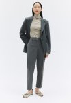 Cigarette Trousers - Grey