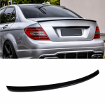 Mercedes Benz W204 Gloss Black Boot Lip Spoiler