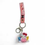 Hello Kitty Keyring Pink & White