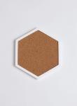 Hexagon Cork Pin Board - Plain - 500MM Wide