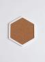 Hexagon Cork Pin Board - Plain - 500MM Wide