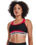 Women's Armour Mid Crossback Block Sports Bra - Red / Md