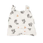 Babes & Kids Little Acorn Woodland Animals Cotton Beanie - 0-3 Months
