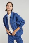 G-star Raw Coach Bomber Jacket Wmn - Faded Blue Papillon Gd Patched