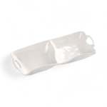 2 Division Ceramic Serving Bowl White