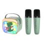 Portable Bluetooth Karaoke Speaker With 2 Wireless Microphones