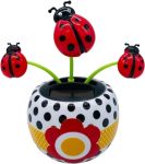 Solar Powered Dancing Flower Toy Solar Swinging Flip Flap Flower Animated Bobblehead Dancer Toy Car Windowsill Decoration Deskto