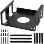 Carbon Steel Under-desk Computer Stand Compatible With Mac MINI M4/M4 Pro