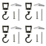 4 Pcs Ceiling Hooks For Hanging Plants Heavy Duty Metal Plant Hooks Screw