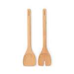 Brabantia Profile Wooden Salad Servers - Beech Wood