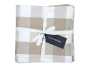 Linen House Revana Check Napkins Set Of 4 Stone