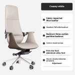 High-quality Modern Office Staff Chair - Creamy White